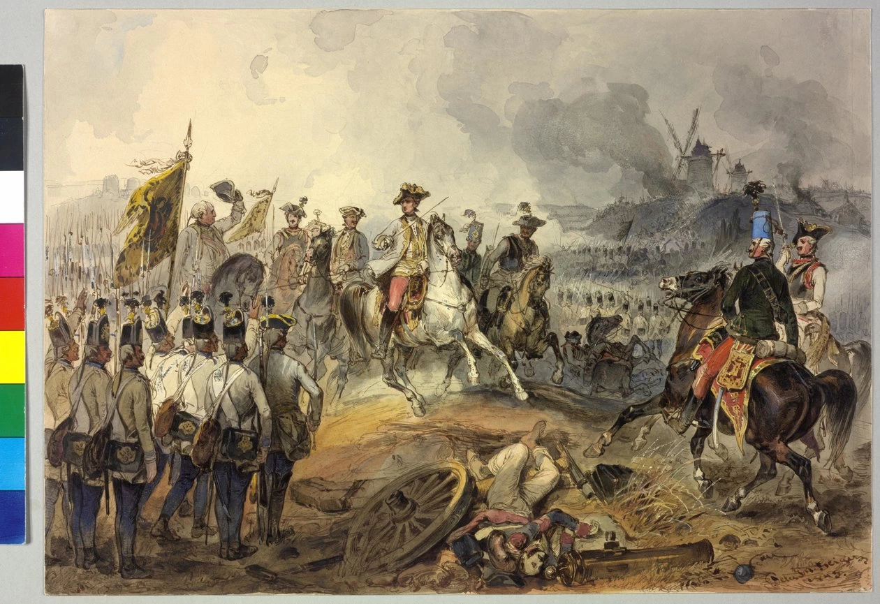 Peter Johann Nepomuk Geiger - Prima guerra di coalizione. Battaglia di Aldenhoven 1793